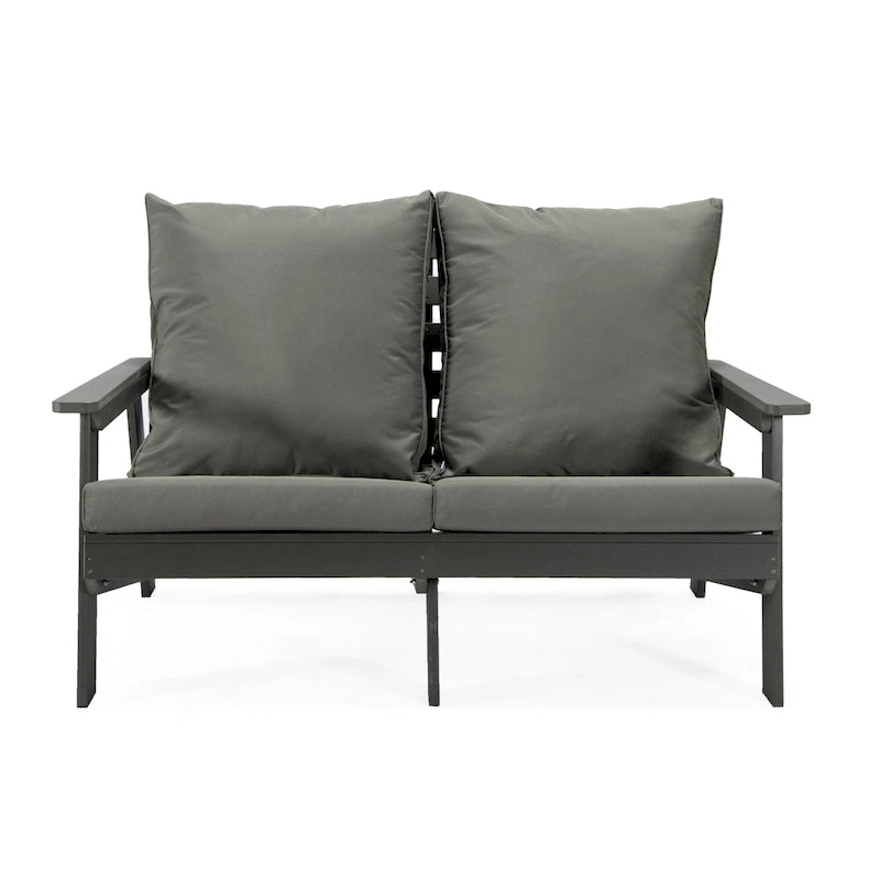 Canapé deux places Alpine d'extérieur - Fauteuil d'appoint rembourré pour l'intérieur, la véranda, le jardin et le salon