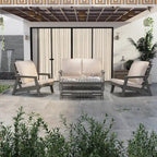 Canapé deux places Alpine d'extérieur - Fauteuil d'appoint rembourré pour l'intérieur, la véranda, le jardin et le salon
