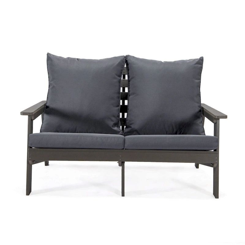 Canapé deux places Alpine d'extérieur - Fauteuil d'appoint rembourré pour l'intérieur, la véranda, le jardin et le salon
