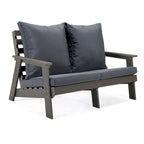Canapé deux places Alpine d'extérieur - Fauteuil d'appoint rembourré pour l'intérieur, la véranda, le jardin et le salon