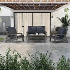 Canapé deux places Alpine d'extérieur - Fauteuil d'appoint rembourré pour l'intérieur, la véranda, le jardin et le salon