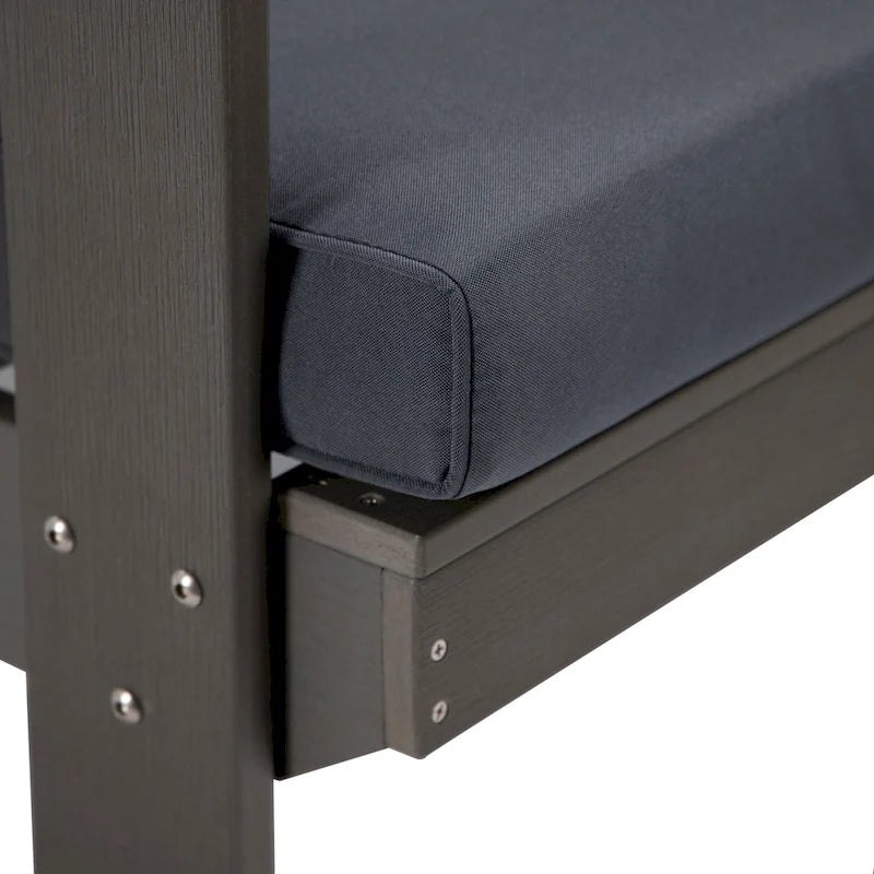 Canapé deux places Alpine d'extérieur - Fauteuil d'appoint rembourré pour l'intérieur, la véranda, le jardin et le salon