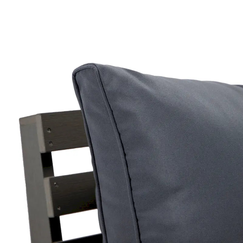 Canapé deux places Alpine d'extérieur - Fauteuil d'appoint rembourré pour l'intérieur, la véranda, le jardin et le salon
