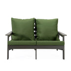 Canapé deux places Alpine d'extérieur - Fauteuil d'appoint rembourré pour l'intérieur, la véranda, le jardin et le salon