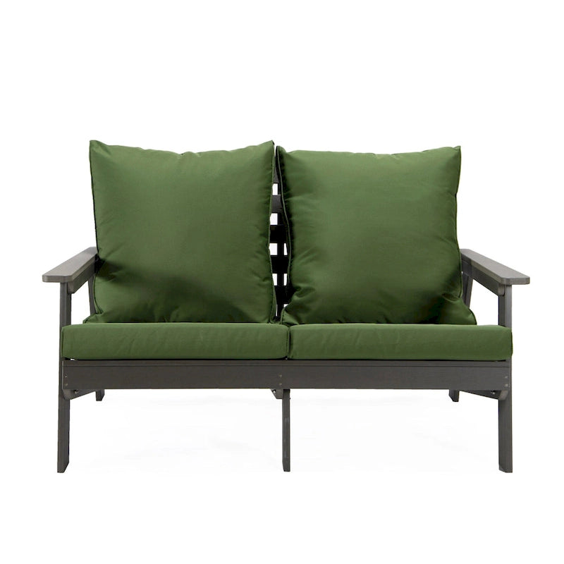 Canapé deux places Alpine d'extérieur - Fauteuil d'appoint rembourré pour l'intérieur, la véranda, le jardin et le salon