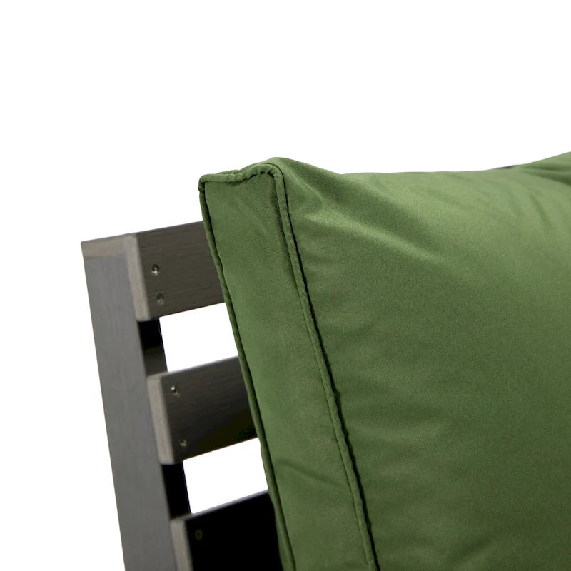 Canapé deux places Alpine d'extérieur - Fauteuil d'appoint rembourré pour l'intérieur, la véranda, le jardin et le salon