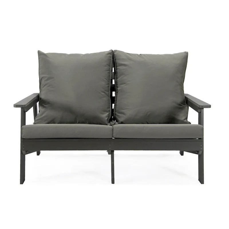 Canapé deux places Alpine d'extérieur - Fauteuil d'appoint rembourré pour l'intérieur, la véranda, le jardin et le salon