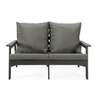 Canapé deux places Alpine d'extérieur - Fauteuil d'appoint rembourré pour l'intérieur, la véranda, le jardin et le salon