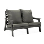 Canapé deux places Alpine d'extérieur - Fauteuil d'appoint rembourré pour l'intérieur, la véranda, le jardin et le salon