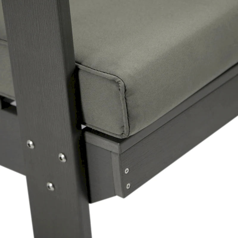 Canapé deux places Alpine d'extérieur - Fauteuil d'appoint rembourré pour l'intérieur, la véranda, le jardin et le salon