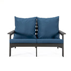 Canapé deux places Alpine d'extérieur - Fauteuil d'appoint rembourré pour l'intérieur, la véranda, le jardin et le salon