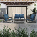 Canapé deux places Alpine d'extérieur - Fauteuil d'appoint rembourré pour l'intérieur, la véranda, le jardin et le salon