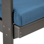 Canapé deux places Alpine d'extérieur - Fauteuil d'appoint rembourré pour l'intérieur, la véranda, le jardin et le salon