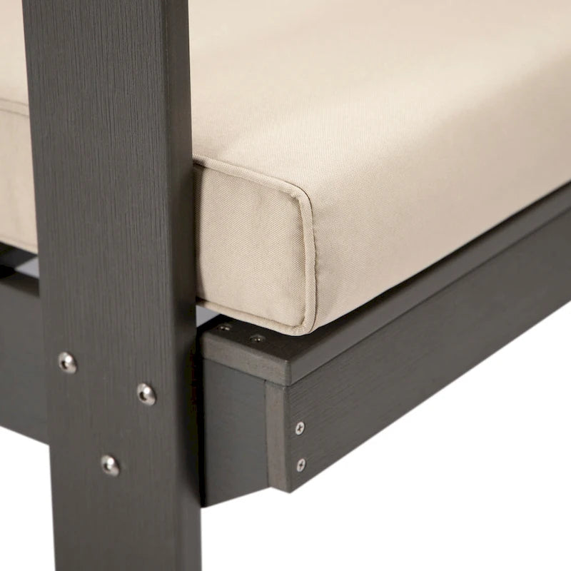 Canapé deux places Alpine d'extérieur - Fauteuil d'appoint rembourré pour l'intérieur, la véranda, le jardin et le salon