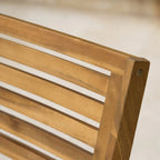 Chaises de salle à manger d'extérieur Hermosa KD en bois (lot de 2)