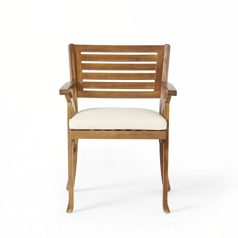 Chaises de salle à manger d'extérieur Hermosa KD en bois (lot de 2)