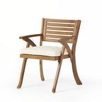 Chaises de salle à manger d'extérieur Hermosa KD en bois (lot de 2)