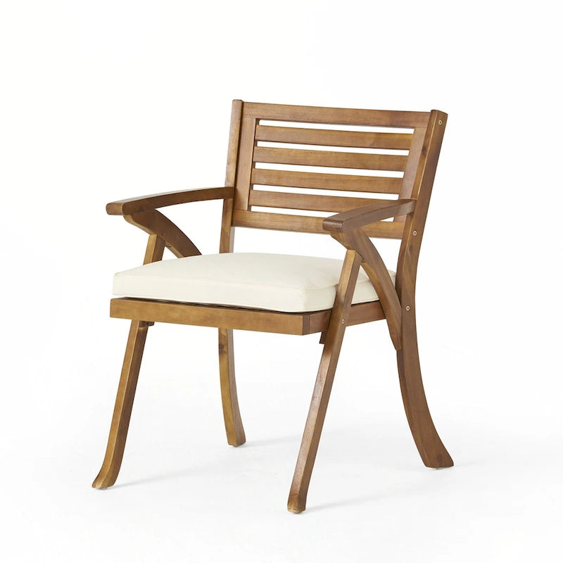 Chaises de salle à manger d'extérieur Hermosa KD en bois (lot de 2)
