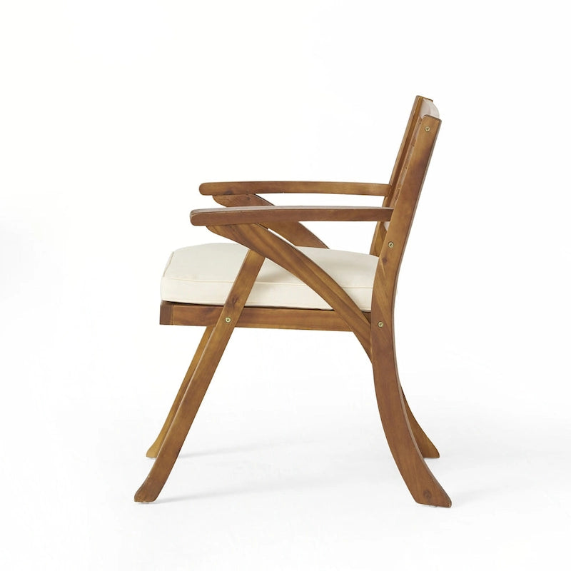 Chaises de salle à manger d'extérieur Hermosa KD en bois (lot de 2)
