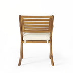 Chaises de salle à manger d'extérieur Hermosa KD en bois (lot de 2)