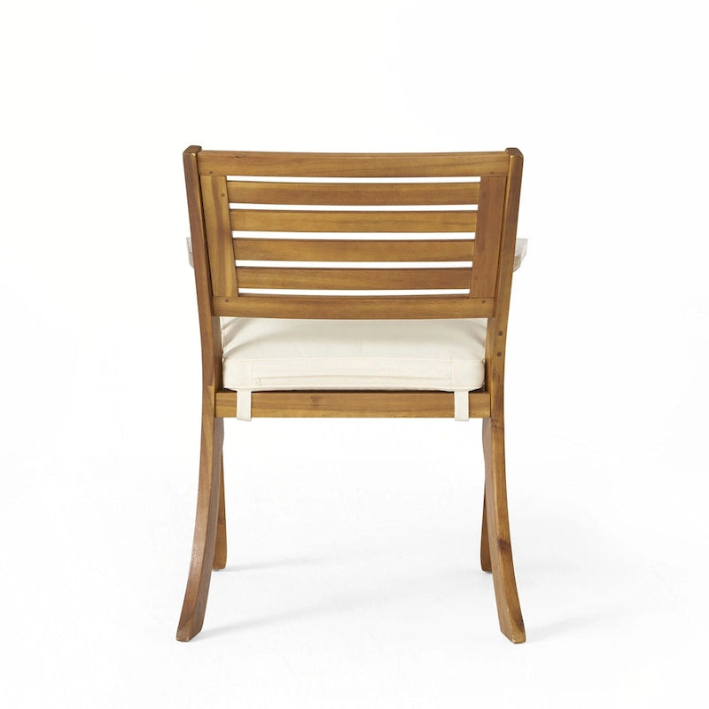 Chaises de salle à manger d'extérieur Hermosa KD en bois (lot de 2)