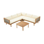 Christopher Knight Home - Ensemble de canapés d'angle avec coussins imperméables - Canapé d'extérieur haut de gamme