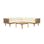 Christopher Knight Home - Ensemble de canapés d'angle avec coussins imperméables - Canapé d'extérieur haut de gamme