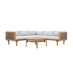 Christopher Knight Home - Ensemble de canapés d'angle avec coussins imperméables - Canapé d'extérieur haut de gamme