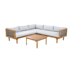 Christopher Knight Home - Ensemble de canapés d'angle avec coussins imperméables - Canapé d'extérieur haut de gamme