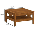 Ensemble canapé d'extérieur modulaire en L 6 pièces Lave, coussins ivoire, table basse en bois