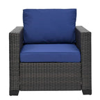 Ensemble de canapé d'angle 10 pièces en rotin PE pour extérieur, mobilier de conversation pour patio avec coussins et table basse