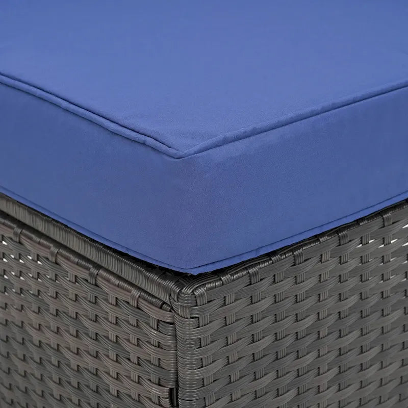 Ensemble de canapé d'angle 10 pièces en rotin PE pour extérieur, mobilier de conversation pour patio avec coussins et table basse