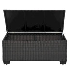 Ensemble de canapé d'angle 10 pièces en rotin PE pour extérieur, mobilier de conversation pour patio avec coussins et table basse