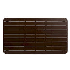 Ensemble de salle à manger d'extérieur 7 pièces comprenant une table rectangulaire en acier et 6 chaises.