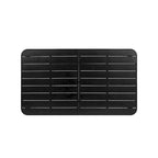 Ensemble de salle à manger d'extérieur 7 pièces comprenant une table rectangulaire en acier et 6 chaises.