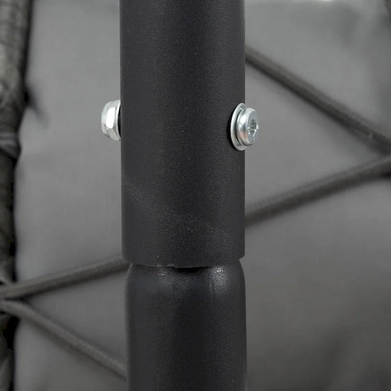 GDFStudio - Fauteuil suspendu œuf Sophia pour 2 personnes avec support, pour espaces de détente intérieurs et extérieurs