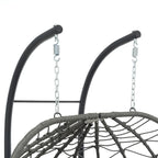GDFStudio - Fauteuil suspendu œuf Sophia pour 2 personnes avec support, pour espaces de détente intérieurs et extérieurs