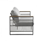 Ensemble de mobilier de patio en métal pour se détendre et recevoir