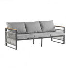Ensemble de mobilier de patio en métal pour se détendre et recevoir
