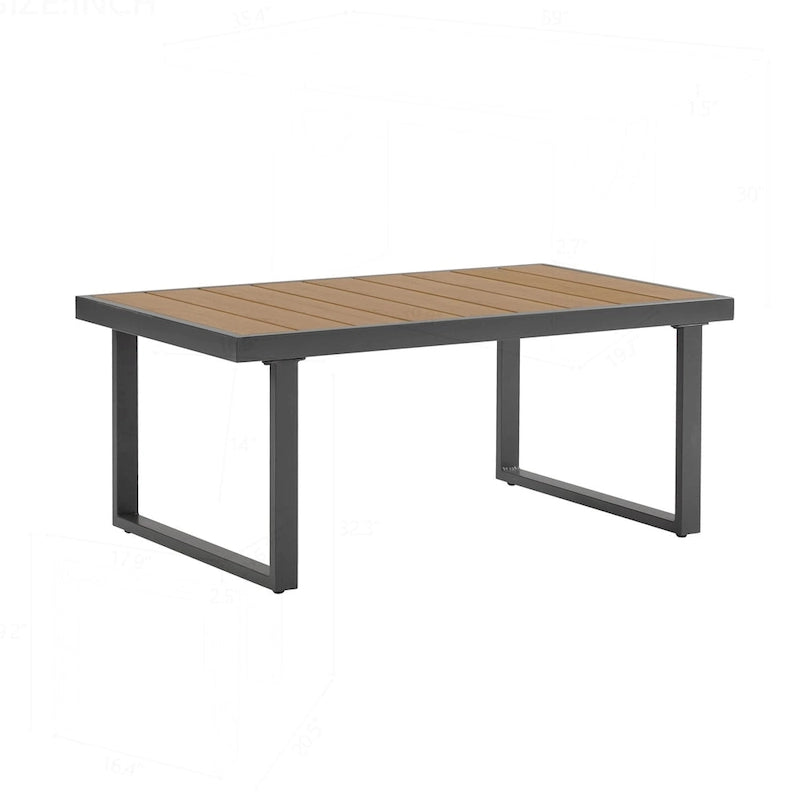 Ensemble de mobilier de patio en métal pour se détendre et recevoir