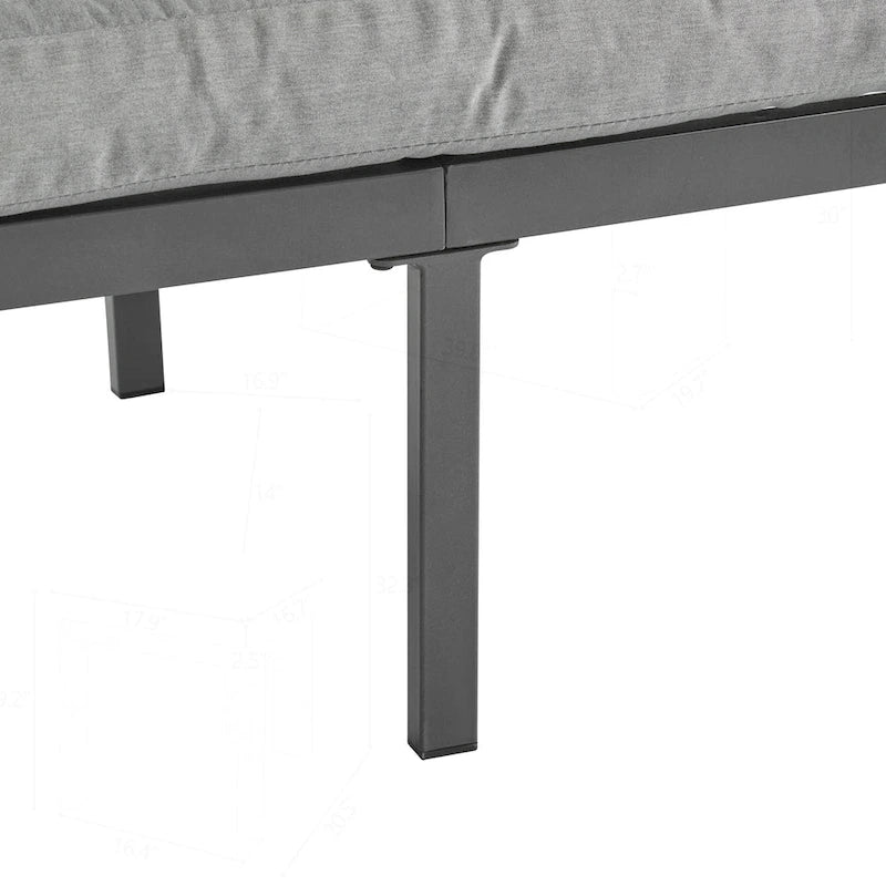 Ensemble de mobilier de patio en métal pour se détendre et recevoir