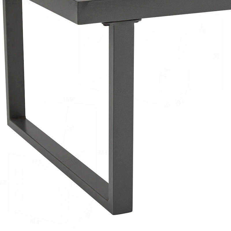 Ensemble de mobilier de patio en métal pour se détendre et recevoir
