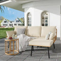 Ensemble de mobilier de patio 3 pièces pour cour arrière, porche, terrasse