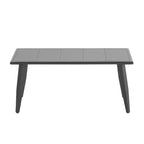 Ensemble de canapé d'extérieur en fer forgé 4 pièces avec table basse et coussins