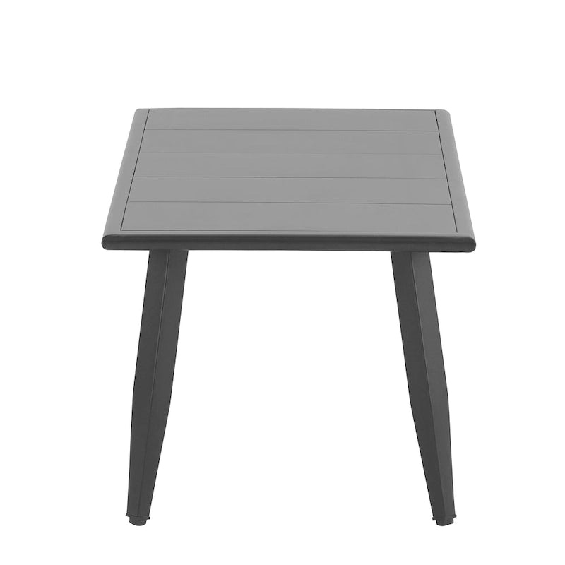 Ensemble de canapé d'extérieur en fer forgé 4 pièces avec table basse et coussins