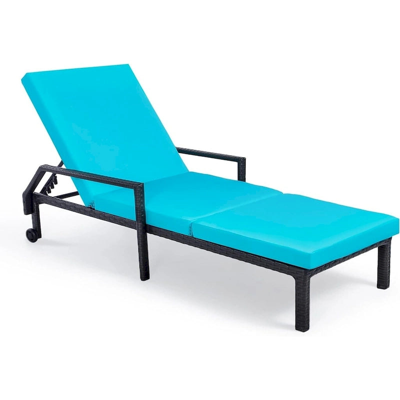 Chaise longue de patio AECOJOY, chaise longue réglable pour piscine