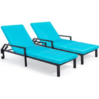 Chaise longue de patio AECOJOY, chaise longue réglable pour piscine
