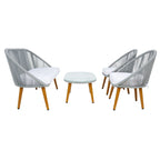 Ensemble de conversation de patio extérieur SAFAVIEH Morena 4 pièces - 54 po L x 34 po P x 24 po H