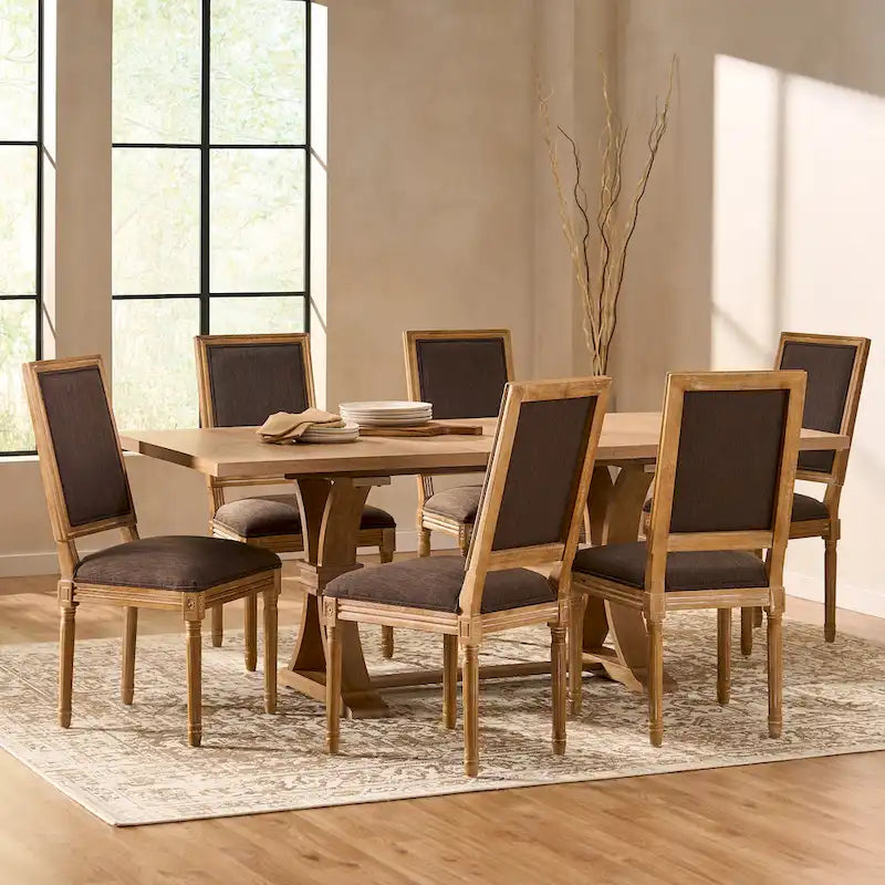 Ensemble de salle à manger Regina en bois par Christopher Knight Home