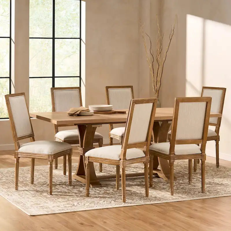Ensemble de salle à manger Regina en bois par Christopher Knight Home